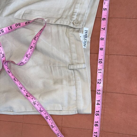 Pendleton Khaki Chino Pants Womens Classic Fit Casual Trousers Women size 8P - Picture 6 of 10